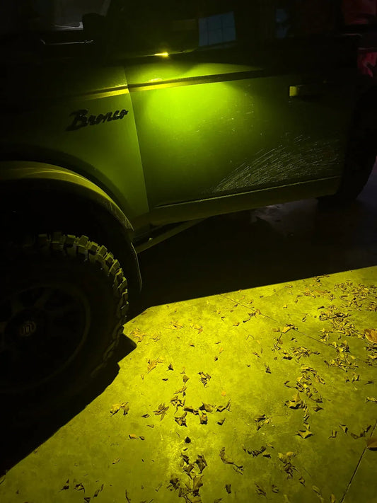 Puddle Light Covers (Amber or Yellow) - 2021+ Bronco - 21BRONCOPUDCVR-YL-21BRONCOPUDCVR-AMB- DRIVEN - 2