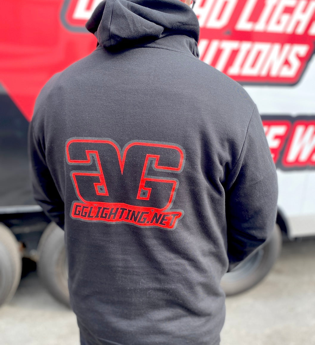 GGLighting Race Hoodie Black Size Large - sku-42277843501214- DRIVEN - 3