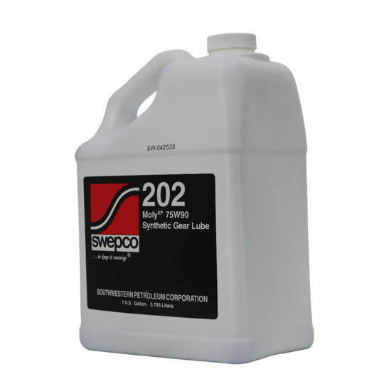 SWEPCO | 202 MolyXP | Synthetic Gear Oil | SAE 75W90 | USDA/NSF H2 Lubricant - 202-75W90-C5B-E-202-75W90-C5B-202-75W90-PAL-202-75W90-KGU-202-75W90-DRM- DRIVEN - 2