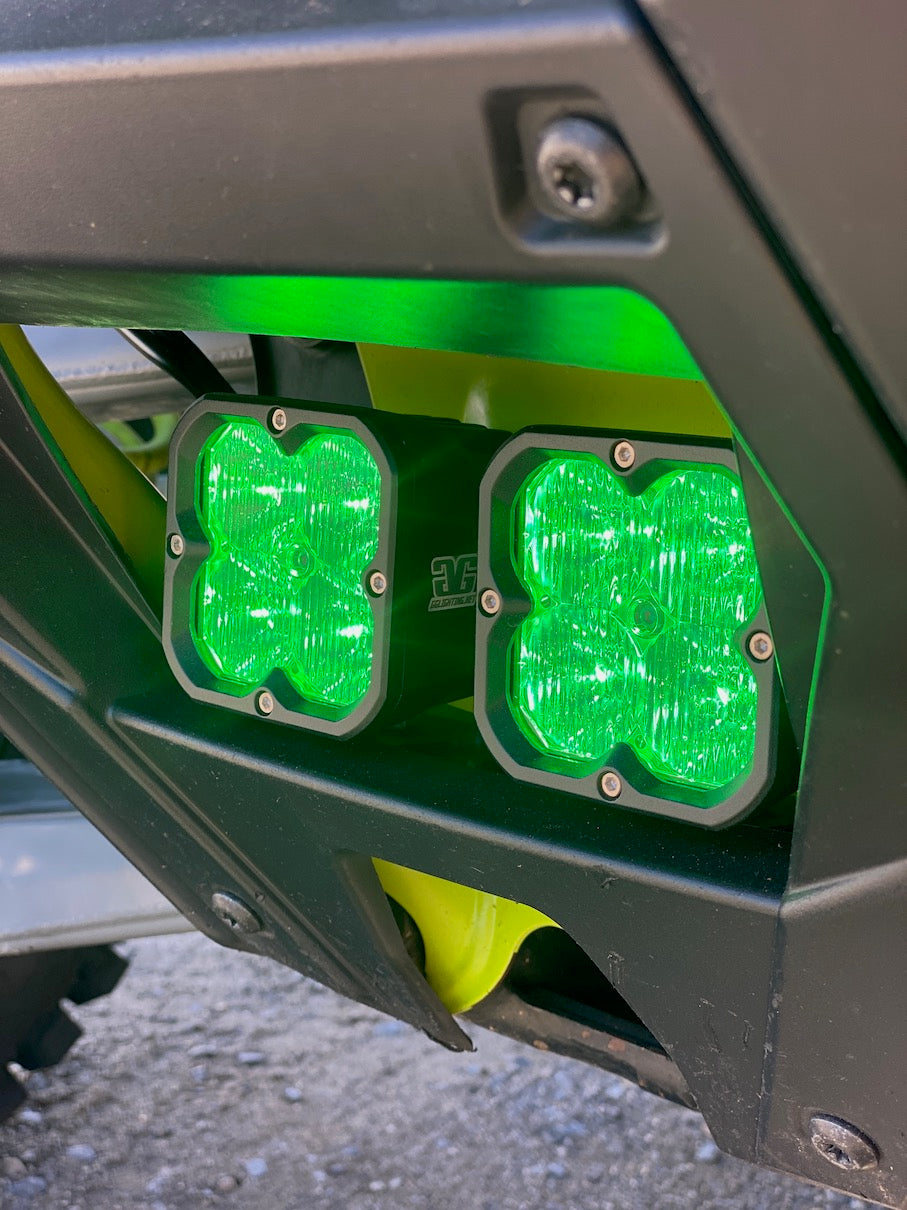Polaris RZR Pro R / Turbo R Dual Light Pod Bolt On Bumper Mounting Bracket - sku-42890591633566- DRIVEN - 4