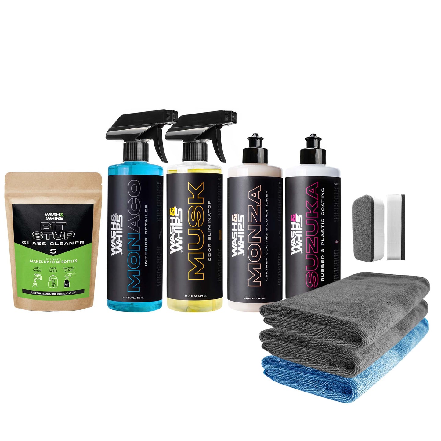WASH&WHIPS | Interior Car Detailing Kit - $95 Value - MFH088-F- DRIVEN - 1