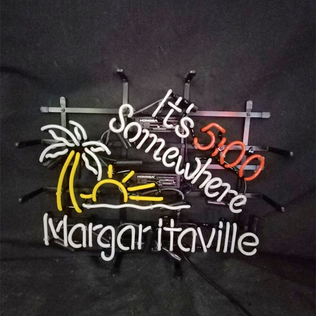 It's 5 o'clock Somewhere Margaritaville Neon Signs - MA059- DRIVEN - 3