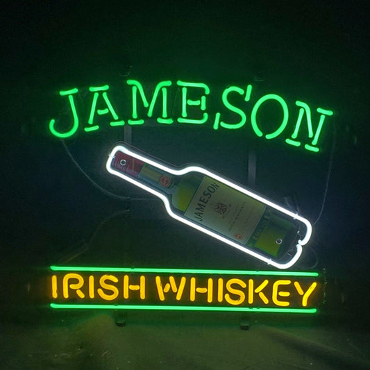 Jameson Irish Whiskey with Bottle Neon Light Sign - ME713- DRIVEN - 2