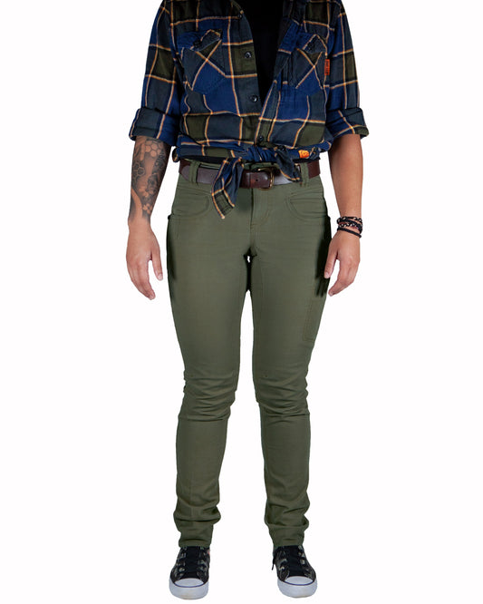 Kestral Women's Pant - Dark Olive - OWWP323003DO01-OWWP323003DO02-OWWP323003DO03-OWWP323003DO04-OWWP323003DO05- DRIVEN - 2