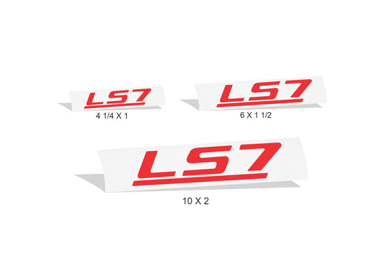 LS7 Decals (pair) C6 Corvette - C6:LS7-D-01-C6:LS7-D-02-C6:LS7-D-03-C6:LS7-D-04-C6:LS7-D-05- DRIVEN - 2