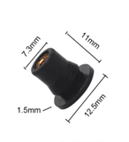 ZSPEC M4 Rubber-Composite Well Nuts for a variety of project uses, M4-0.7, 10-Pack - ZSD-188077- DRIVEN - 1