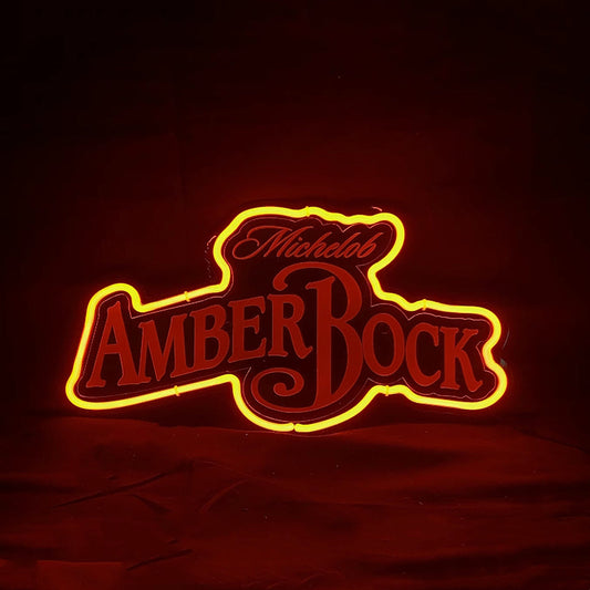 Michelob Amber Bock Beer Neon Signs - TN229- DRIVEN - 2