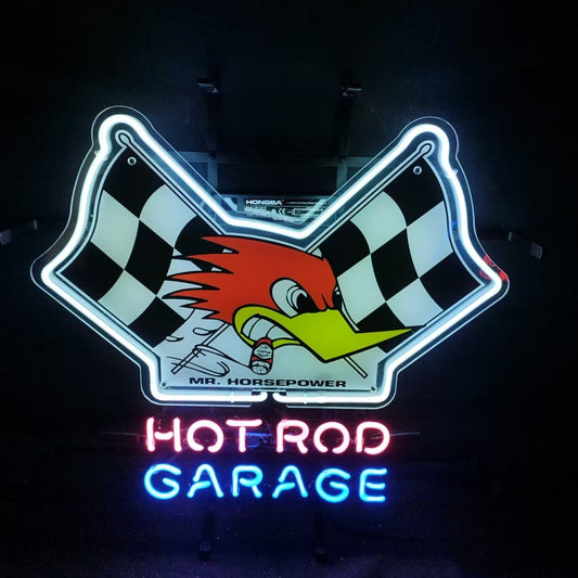 Mr Horsepower Hot Rod Garage Neon Sign - MA088- DRIVEN - 2