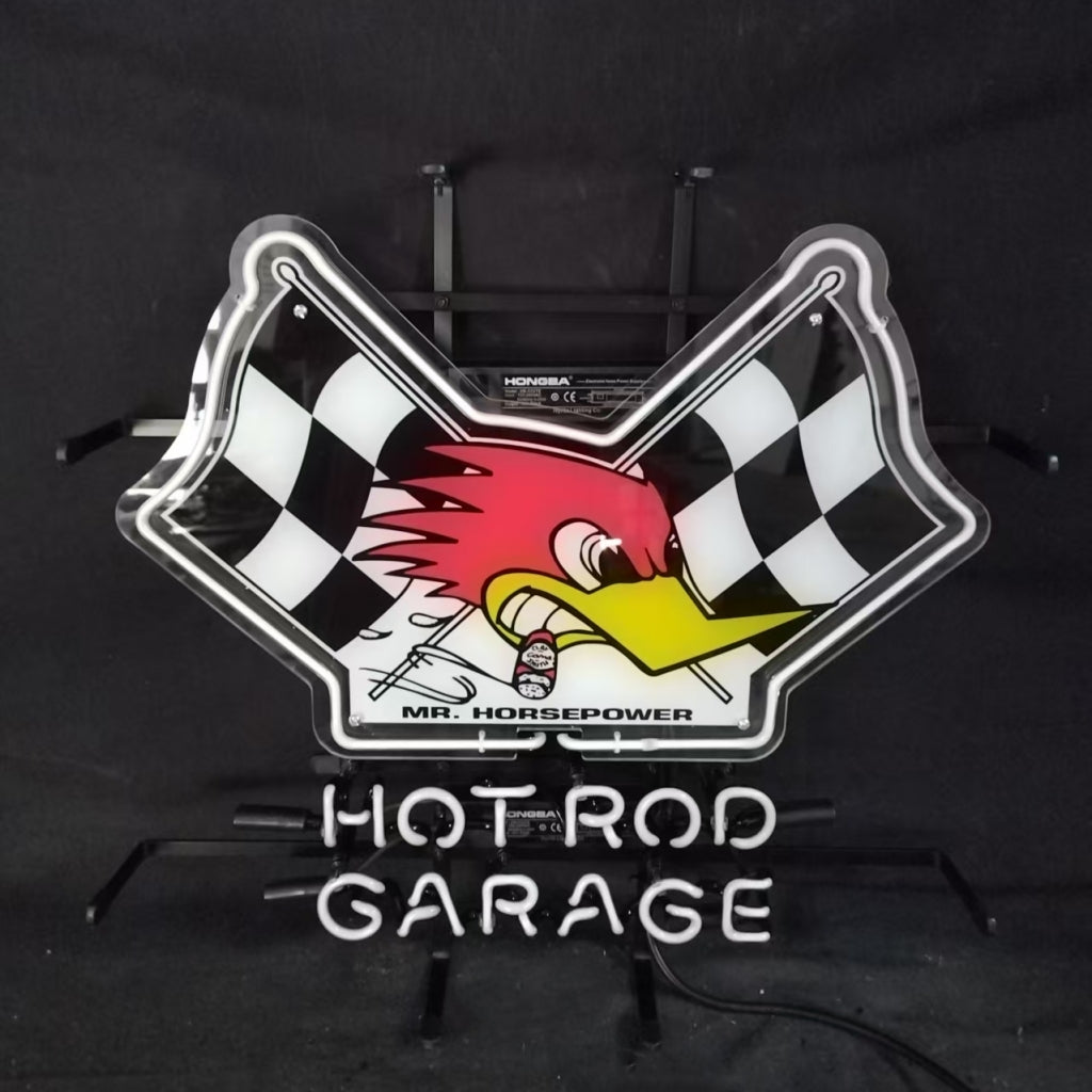 Mr Horsepower Hot Rod Garage Neon Sign - MA088- DRIVEN - 3
