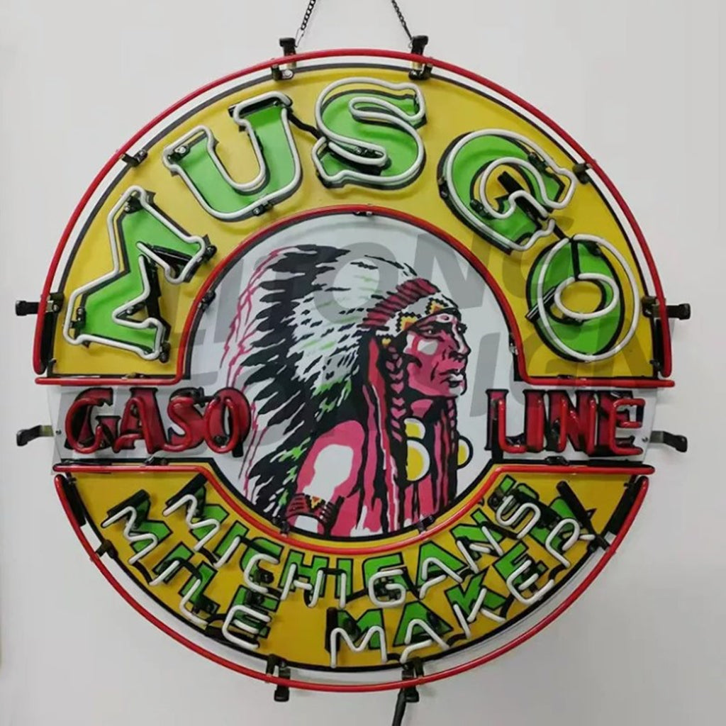 Musgo Gasoline Michigans Mile Maker Neon Signs - MA086- DRIVEN - 3