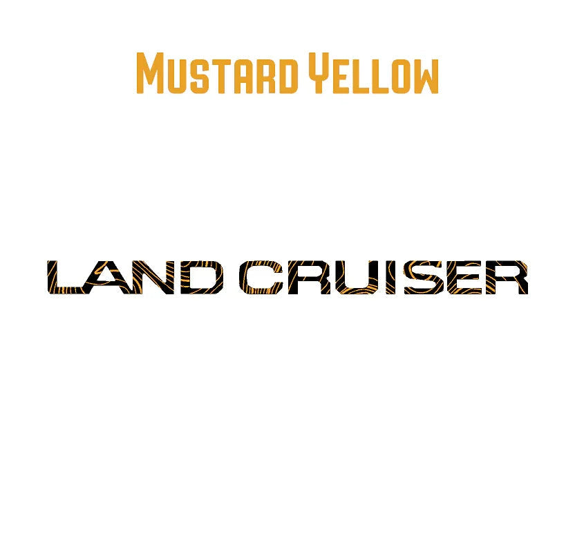 "Land Cruiser" Topographic Rear Tailgate Emblem Overlays - 2024+ Land Cruiser - 24LC250-RT-LC-TPWH-24LC250-RT-LC-TPHB-24LC250-RT-LC-TPVB-24LC250-RT-LC-TPAG-24LC250-RT-LC-TPSO- DRIVEN - 12