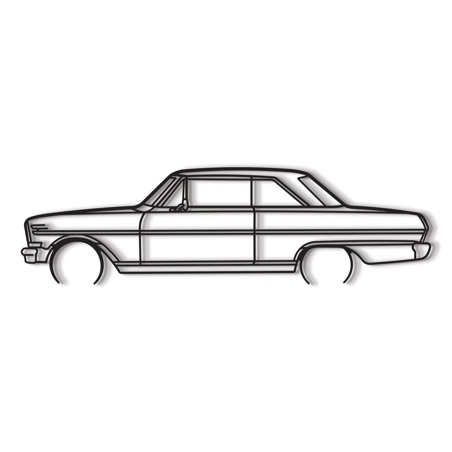 1964 Nova Metal Car Wall Art - MT0071 - MT0071B49L-MT0071B69L-MT0071B80L-MT0071B99L-MT0071B120L- DRIVEN - 8