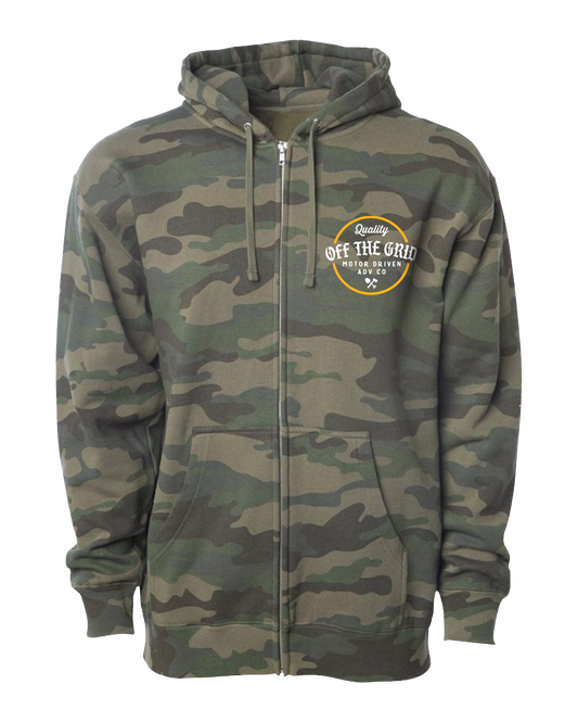 Old Fashioned Zip Hoodie - OMKJ324007GC02-OMKJ324007GC03-OMKJ324007GC04-OMKJ324007GC05-OMKJ324007GC06- DRIVEN - 2