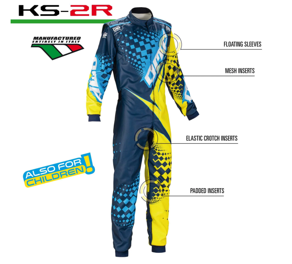 OMP | KS-2R | Karting Suit | CIK-FIA Level 2 (D25) - KK0172524744-KK0172524746-KK0172524752-KK0172524758-KK0172524762- DRIVEN - 3