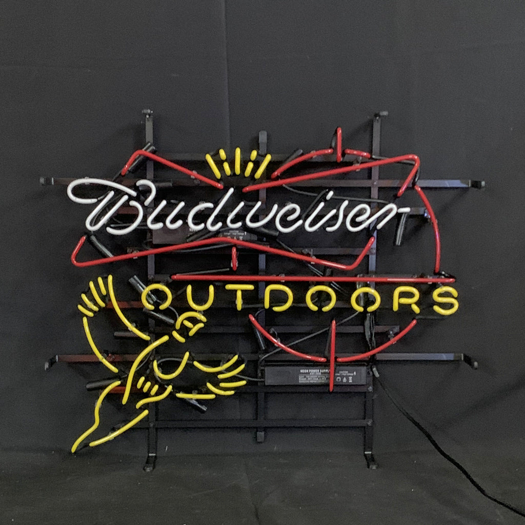 Outdoors Pheasant Budweiser with Crown Neon Light Sign - ME682- DRIVEN - 4