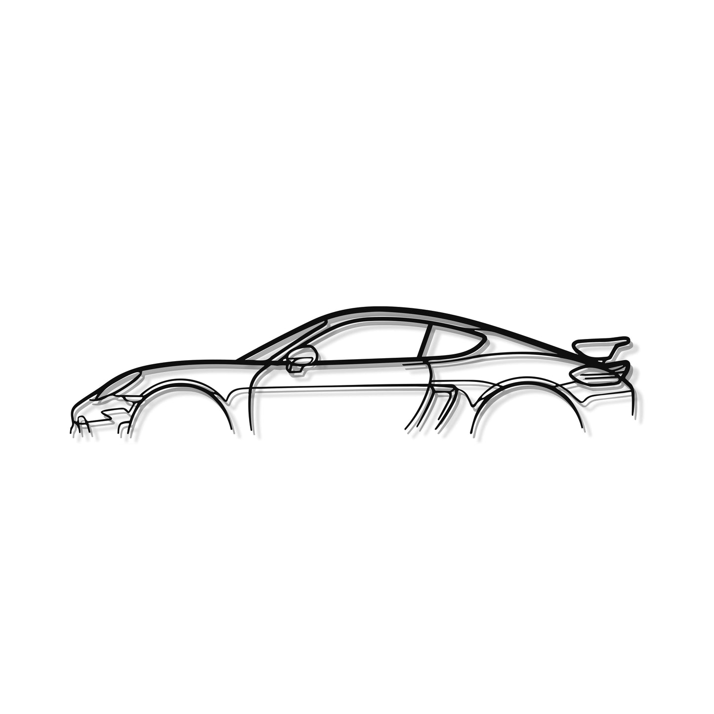718 Cayman GT4 Metal Car Wall Art - MT0840 - MT0840B49L- DRIVEN - 8