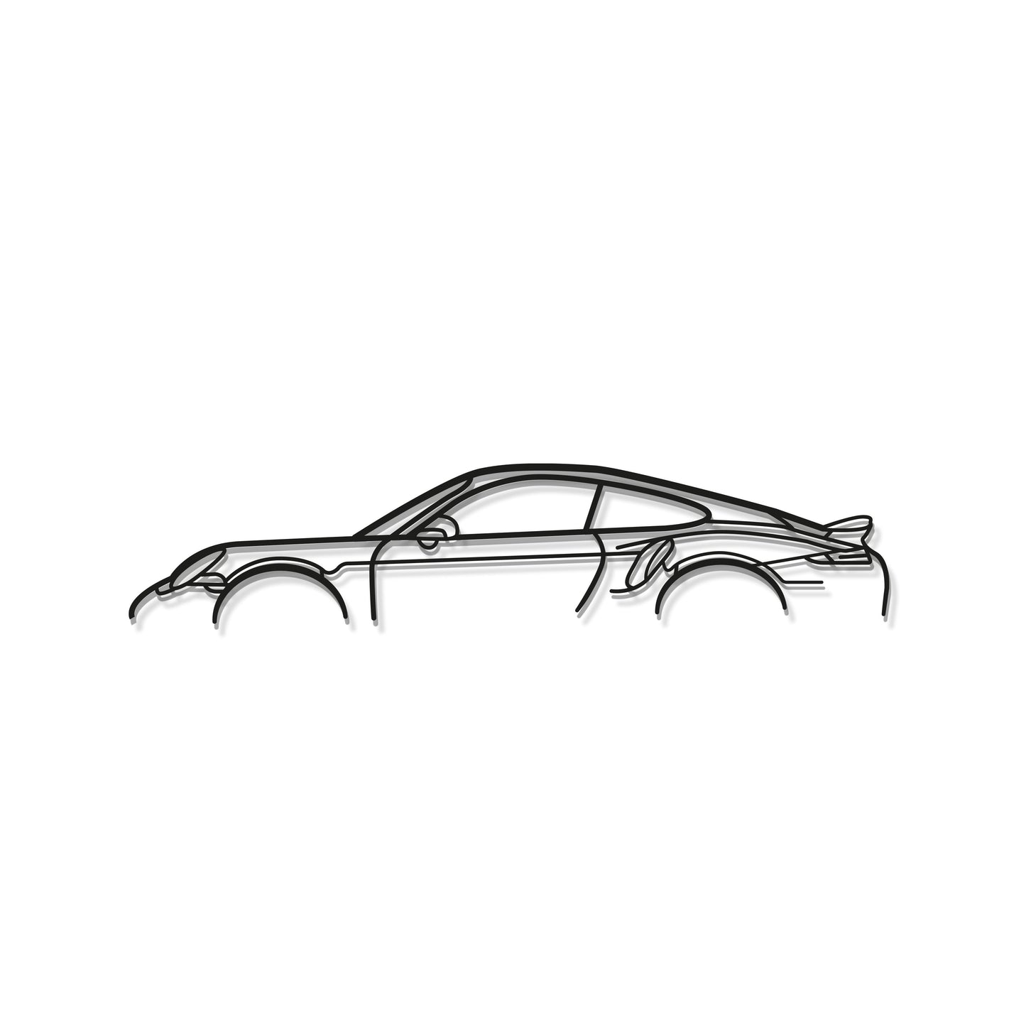 911 Turbo S Model 991 Metal Car Wall Art - MT0876 - MT0876B49L-MT0876B69L-MT0876B80L-MT0876B99L-MT0876B120L- DRIVEN - 8