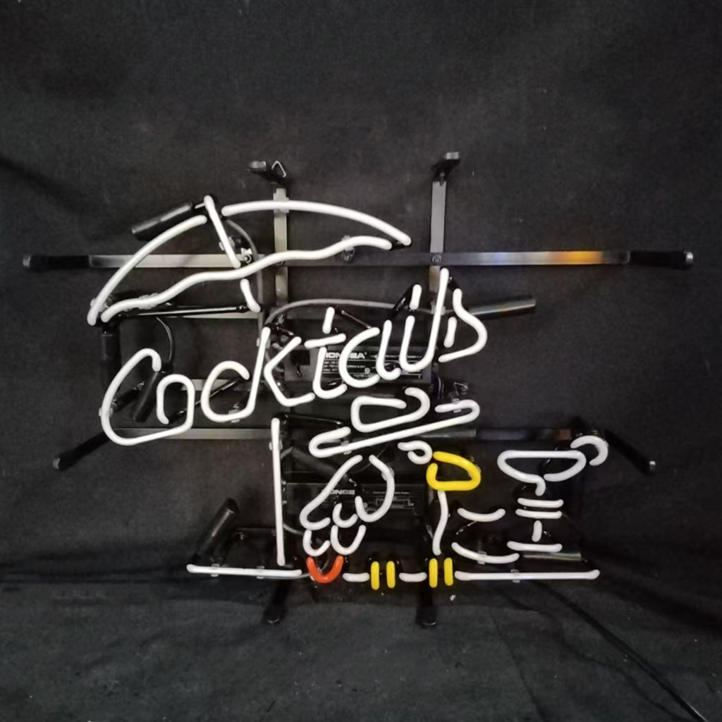 Cocktails with Under Umbrella Parrot Neon Signs - MEXC074- DRIVEN - 3