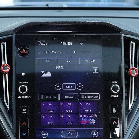 SFB CNC Central and Outer AC Knobs for 2022+ WRX - 200000182:29#red-200000182:193#silver- DRIVEN - 2