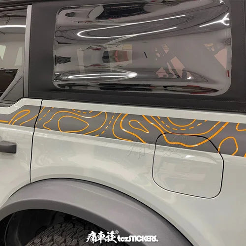 Modified Off-Road Sport Vinyl Decal Kit for Ford Bronco (2022) | KK Custom Body Wrap - 200000182:691#C-200000182:10#D-200000182:193#A-200000182:29#B- DRIVEN - 10