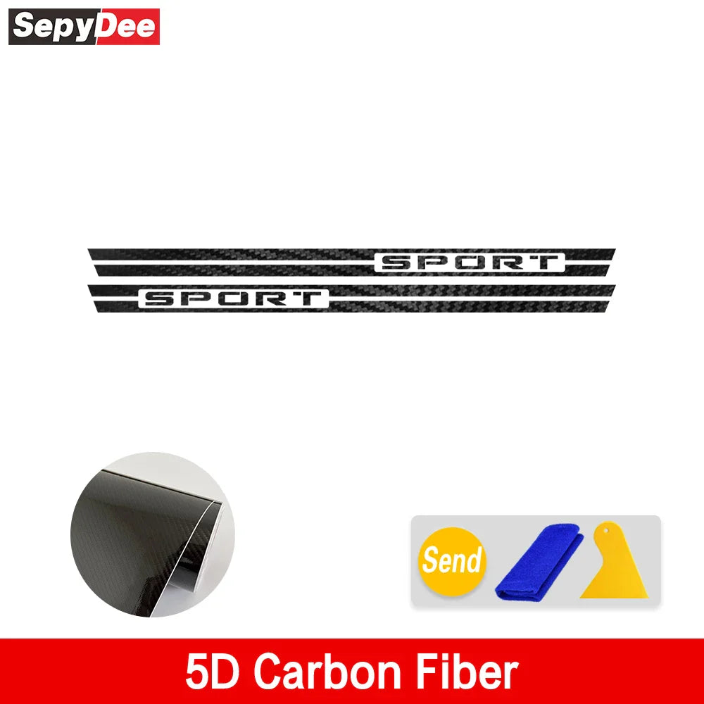 Racing Sport Door Side Skirt Decal for Ford Bronco Sport (2021+) | KK Vinyl Body Sticker - 200000182:193#Glossy Black-200000182:29#Glossy White-200000182:366#5D Carbon Black-200000182:175#Matte Black-200000182:691#Sliver Gray- DRIVEN - 13