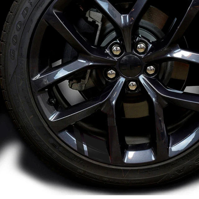 Reflective Wheel Hub Decal Set (6 Pcs) – Rim Cover Sticker | Dodge, Chrysler & Jeep | Red, Yellow, Black - 200000182:10#6pcs-Red-200000182:366#6pcs-Yellow- DRIVEN - 8