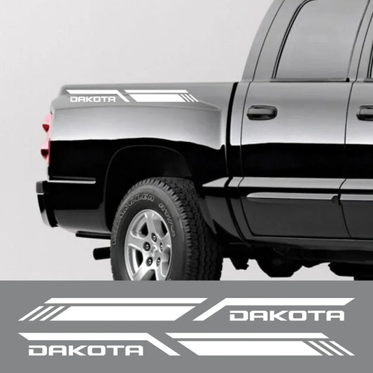 Bed Side Stripe Decal for Dodge Dakota SLT / SXT / 5.9 / R/T Sport | Vinyl Truck Sticker - 200000182:350853#Carbon Fiber- DRIVEN - 2