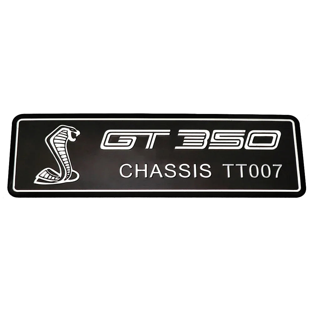 Alloy GT350 / GT500 Logo Trunk & Body Badge | Ford Shelby Mustang Emblem Sticker - 200000182:350852#E-200000182:10#D-200000182:175#G-200000182:366#F-200000182:173#H- DRIVEN - 14