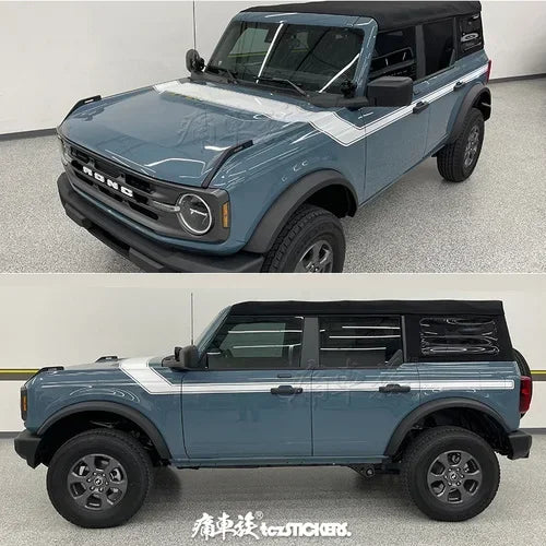 Custom Sports Body & Hood Modification Vinyl Decal Kit for Ford Bronco | PVC Full-Body Wrap - 200000182:691#B-200000182:193#A- DRIVEN - 7