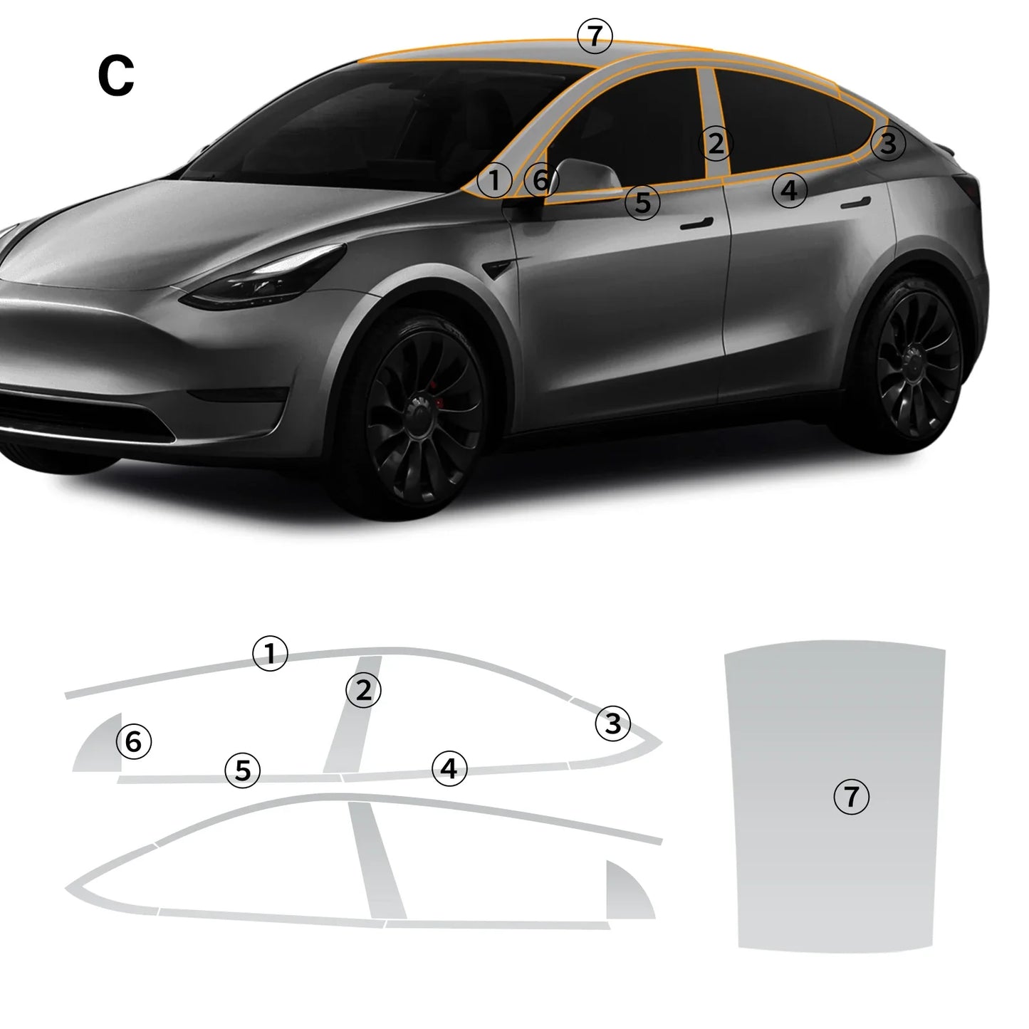 Precut PPF for Tesla Model Y (2020–2024) | 9-Mil TPU Paint Protection Film Clear Bra - 200000182:350686#Fender;5:200000990#Clear Film-200000182:10#Set;5:200000990#Clear Film-200000182:350852#Rear Trunk;5:200000990#Clear Film-200000182:193#Front;5:200000990#Clear Film-200000182:29#Hood;5:200000990#Clear Film- DRIVEN - 12
