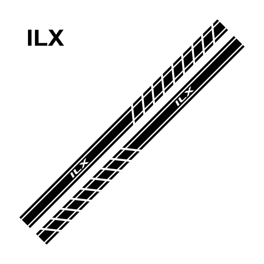 Long Door Side Skirt Stripe Decal for Acura RDX / MDX / TLX / ILX | Sport Vinyl 2-Piece Kit - 200000182:29#For RDX;355:203282822#Matt Silver-200000182:29#For RDX;355:203282817#Matt Gold-200000182:29#For RDX;355:203282820#Glossy Blue-200000182:29#For RDX;355:203282821#Matt Black-200000182:691#For ILX;355:203282823#Glossy Black- DRIVEN - 10