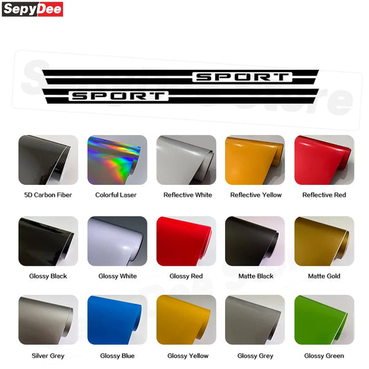 Racing Sport Door Side Skirt Decal for Ford Bronco Sport (2021+) | KK Vinyl Body Sticker - 200000182:193#Glossy Black- DRIVEN - 2