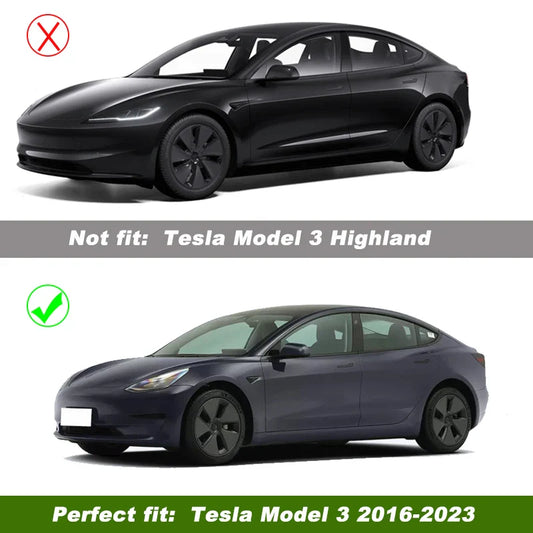 19" Performance Replacement Wheel Hub Caps for Tesla Model Y (2020–2024) | 4-Piece Full Rim Cover - 14:347#LR matte black;200007763:203372089- DRIVEN - 2