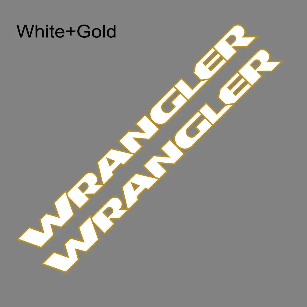 Jeep Wrangler Hood & Door Vinyl Decal – Engine Cover Bonnet Sticker | JK, JL, TJ, YJ, Unlimited, Sahara | 13 Colors - 200000182:350853#Gold Silver-200000182:173#Black Gray-200000182:175#Black Red-200000182:366#Carbon Fiber-200000182:350852#Matt Black- DRIVEN - 19