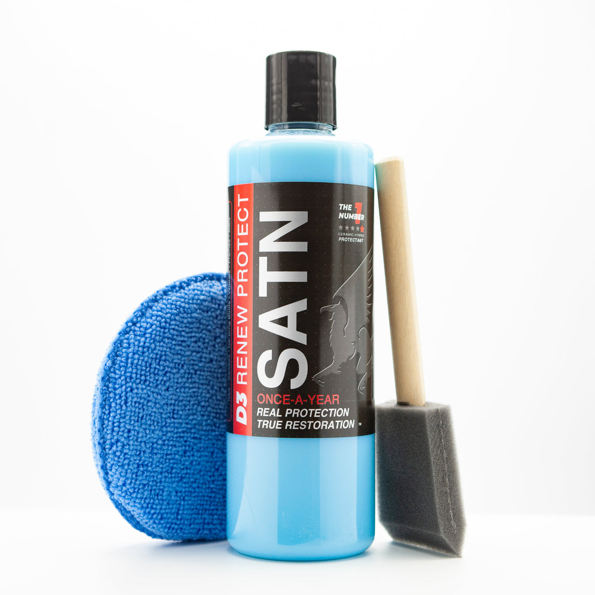 SATN Full Kit, Semi-Permanent Protectant | Ceramic Hybrid OEM Restoration, Dry Rot Prevention, Car, RV, Aircraft, Motorcycle, ATV & Golf Cart DRY-SEAL SAFE! - SATN 16- DRIVEN - 14