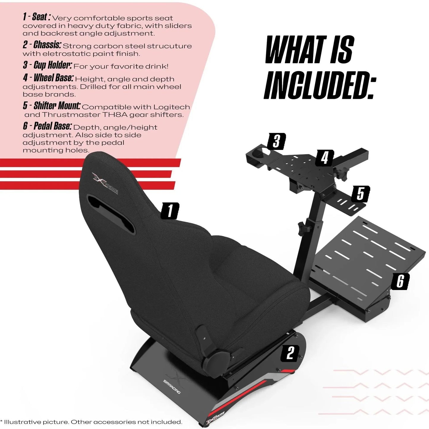 SIM RACING COCKPIT COMPACT 2.0 - 1100- DRIVEN - 11