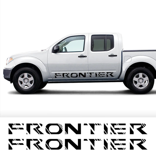Door Side Stripe Decal for Nissan Frontier D40 / D22 / NP300 | 2-Piece Pickup Truck Vinyl Graphic - 200000182:193#Glossy Black;5:200000990#170X13CM- DRIVEN - 2