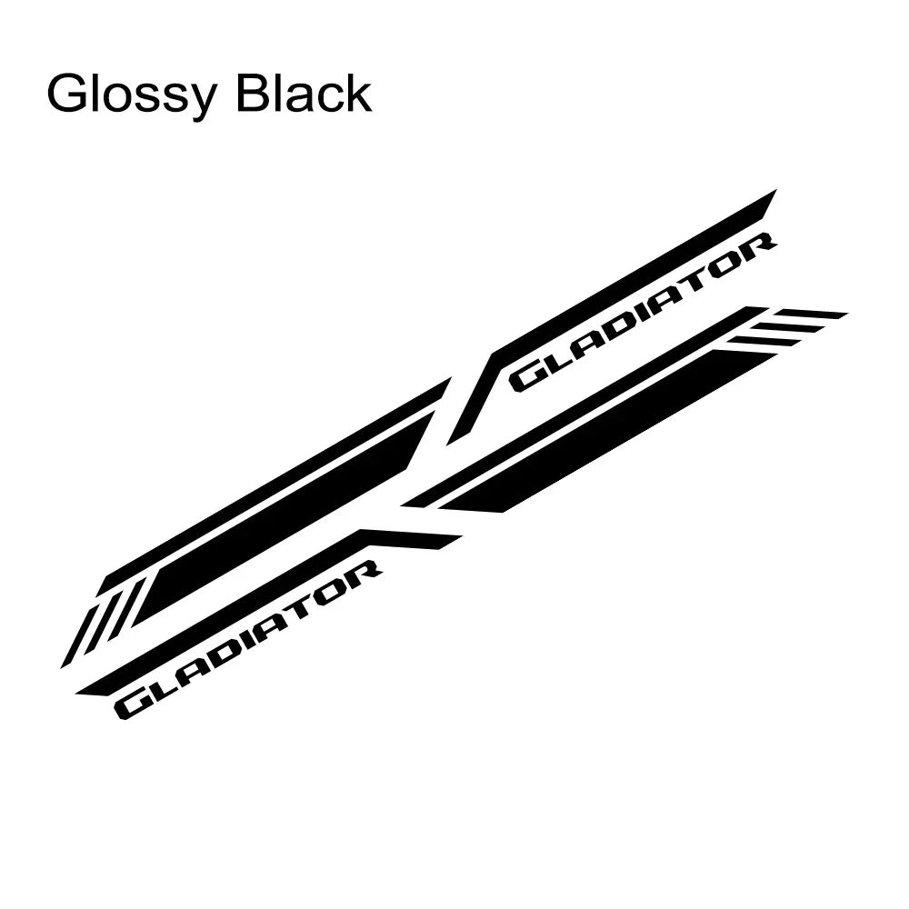 Trunk Side Stripe Decal for Jeep Gladiator JT | Pickup Truck Vinyl Graphic - 200000182:10#Glossy Red-200000182:691#Glossy Gray-200000182:366#Glossy Yellow-200000182:350852#Glossy Orange-200000182:29#Glossy White- DRIVEN - 18