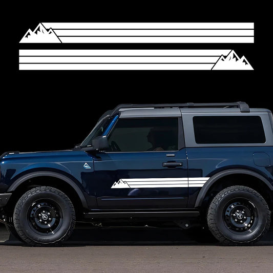 Door Side Decal Lettering Kit for Ford Bronco | Waterproof PVC Vinyl Wrap Graphics - 200000182:29#B- DRIVEN - 2