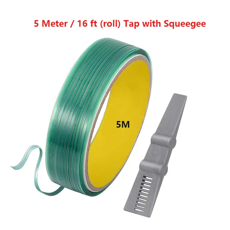 Vinyl Wrap Cutting Tape | Finish Line Tape for Car, Motorcycle & Boat Film Installation - 200000182:350852#only 5m tape-200000182:350853#10m with scraper-200000182:350850#5m with scraper-200000182:10#only 10m tape- DRIVEN - 10