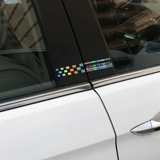 B-Pillar Window Decal for Mini John Cooper Works (R55, R56, R59, R60, R61) | 2-Piece Vinyl Sticker - 200000182:10#For coopers;5:200000990#Black- DRIVEN - 2