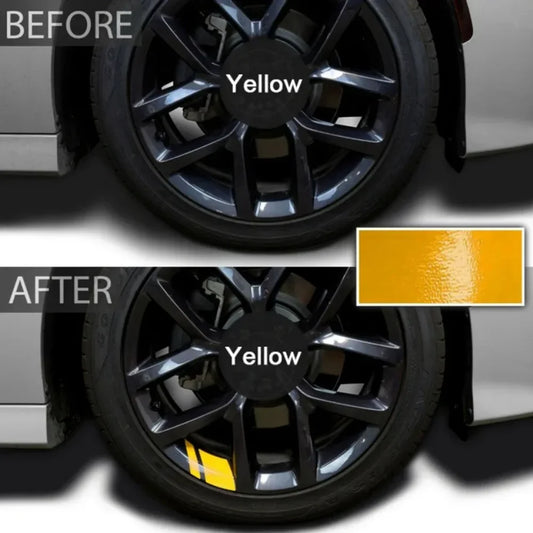 Reflective Wheel Hub Decal Set (6 Pcs) – Rim Cover Sticker | Dodge, Chrysler & Jeep | Red, Yellow, Black - 200000182:10#6pcs-Red- DRIVEN - 2