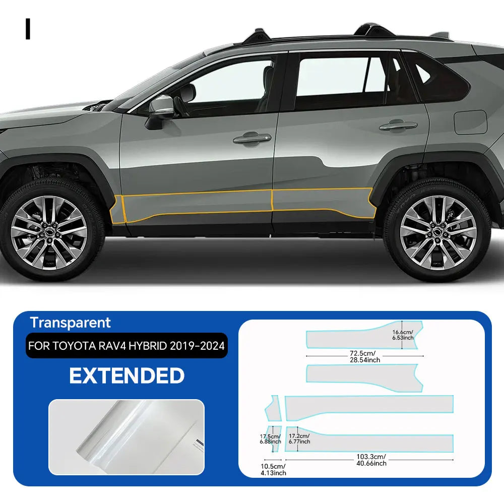 Precut PPF for Toyota RAV4 Hybrid XA50 (2019–2025) | TPU Headlight, Door & Mirror Protection - 200000182:350686#Headlight film;5:200000990#Transparent Film-200000182:350850#Rearview film;5:200000990#Transparent Film-200000182:200004890#Front Rear;5:200000990#Transparent Film-200000182:771#Extended;5:200000990#Transparent Film- DRIVEN - 9