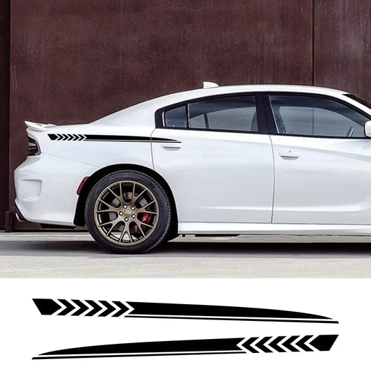 Side Body Decal for Dodge Charger SXT / GT / R/T / Scat Pack / Widebody | Tuning Vinyl Sticker - 200000182:350850#Matt Gold- DRIVEN - 2