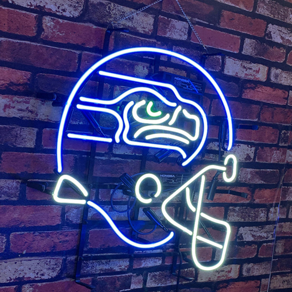 Seattle Seahawks Helmet Neon Signs Light - ME216- DRIVEN - 3