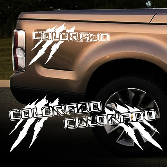 Claw Style Truck Bed Side Decal | Universal Pickup Body Vinyl Graphic - 200000182:200211869#Colorful Laser;5:361386#70x38.9cm- DRIVEN - 2