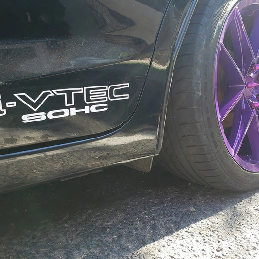 I-VTEC SOHC Sport Racing Vinyl Decal – 2-Pack Side Door Sticker | 9 Inches | 13 Colors - 200000182:200211869;5:200000990#9 Inches- DRIVEN - 2