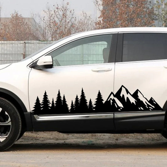 Jungle Forest Mountain Wall & Body Decal | Large Vinyl Sticker for SUV, 4x4, Camper & Off-Road - 200000182:175;5:4182#100cm x 20cm 1pc- DRIVEN - 2