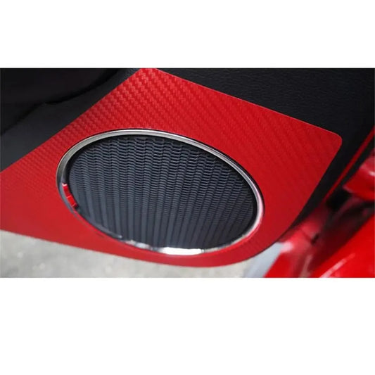 Carbon Fiber Door Anti-Kick Protection Sticker for Ford Mustang (2015-2021) | Sill Decal - 200000182:193- DRIVEN - 2
