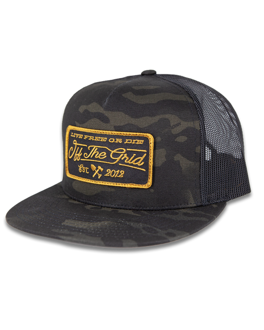 Stamped Snapback Hat - OMWH321010MC01-OMWH324010MCBL01-OMWH324010MCWH01- DRIVEN - 2